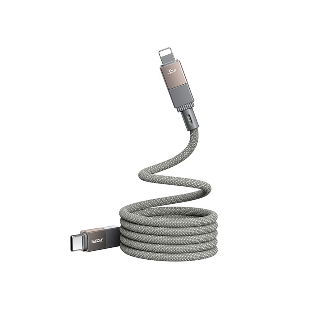 Cáp Wekome (USB to L) 1M - PD35W Xám-58743